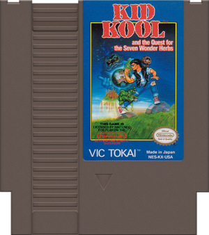 Kid Kool and the Quest for the Seven Wonder Herbs NA NES Cartridge.png