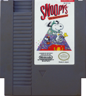 Snoopy's Silly Sports Spectacular NA NES Cartridge.png